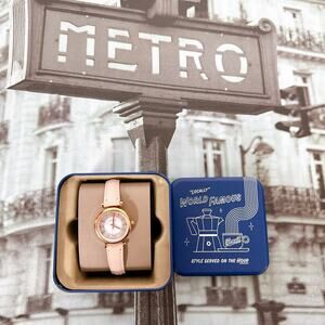 Fossil ES4839 Carlie Mini Quartz Leather Three-Hand Watch